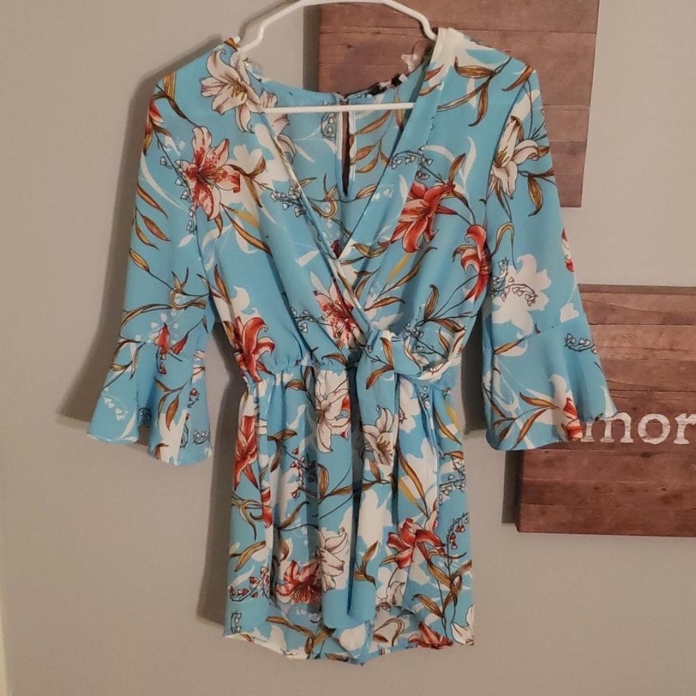 Beautiful baby blue romper